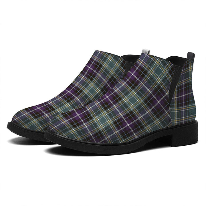 MacKellar Weathered Tartan Flat Ankle Boots