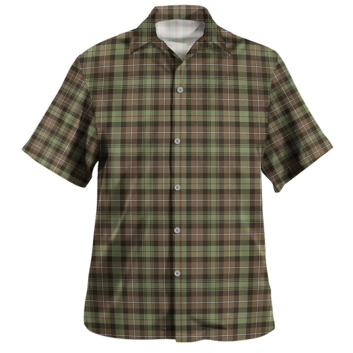 MacKenzie Hunting- Brown Weathered Tartan Hawaiian Shirt