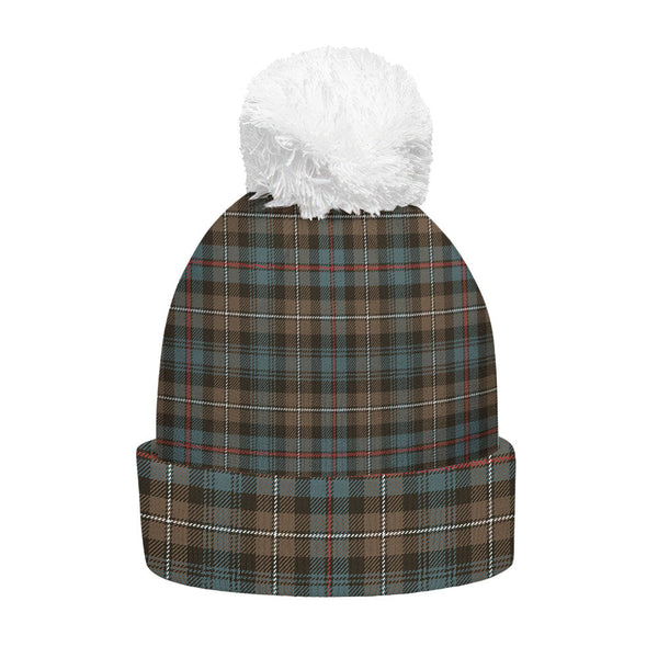 MacKenzie Weathered Clan Badge Tartan Bobble Beanie Hat