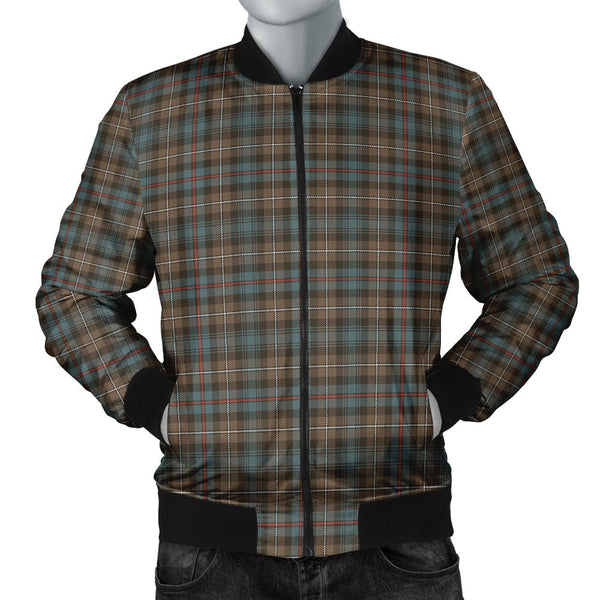 MacKenzie Weathered Clan Badge Tartan Bomber Jacket