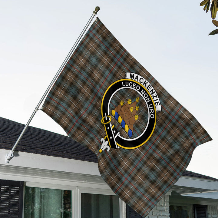 MacKenzie Weathered Clan Badge Tartan House Flag