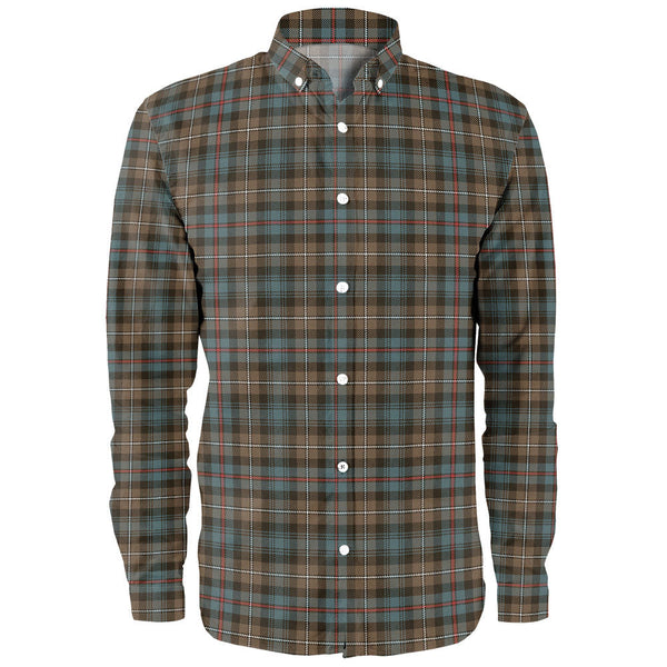 MacKenzie Weathered Clan Badge Tartan Long Sleeve Shirt