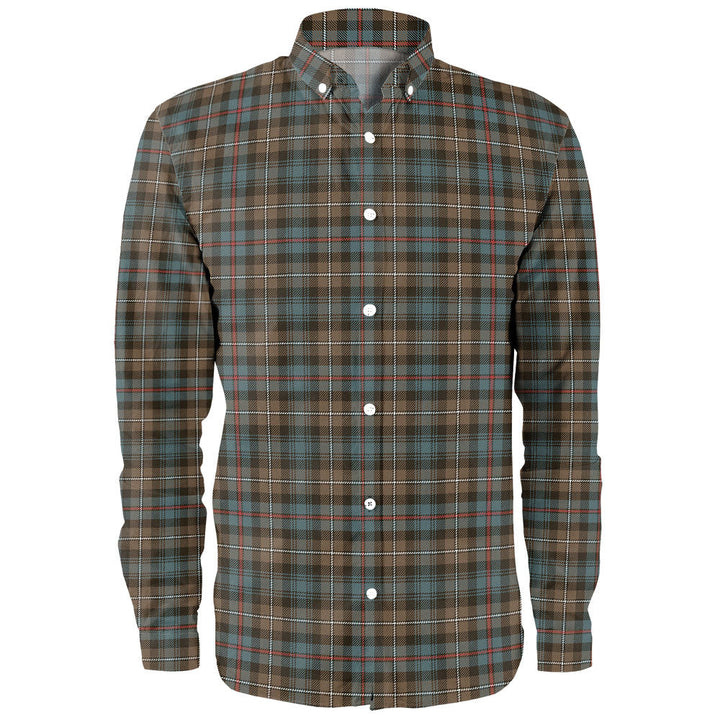 MacKenzie Weathered Clan Badge Tartan Long Sleeve Shirt