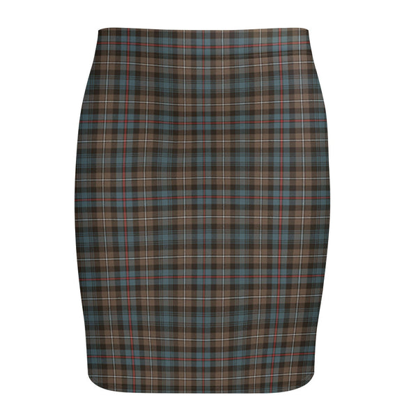 MacKenzie Weathered Tartan Fitted Skirt