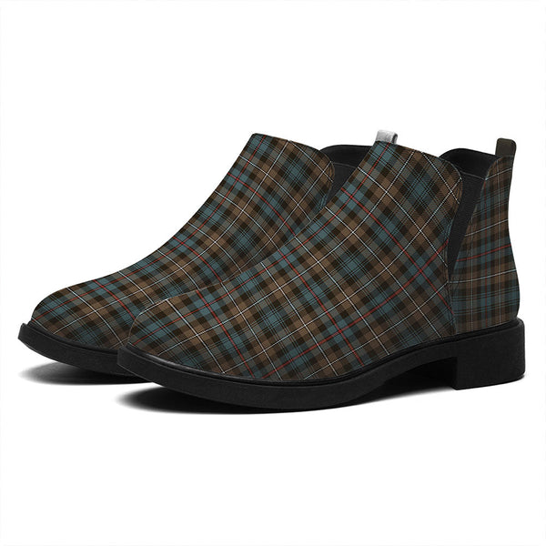 MacKenzie Weathered Tartan Flat Ankle Boots