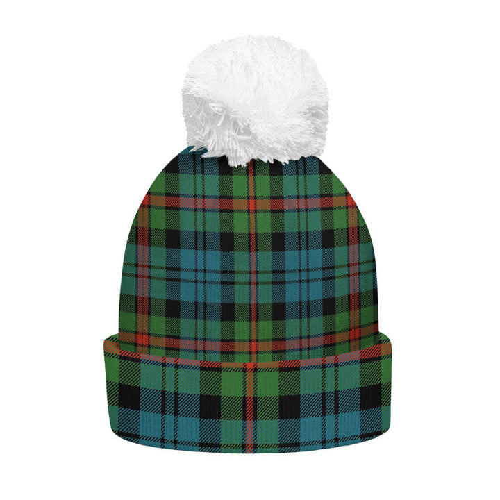 MacKinlay Ancient Clan Badge Tartan Bobble Beanie Hat