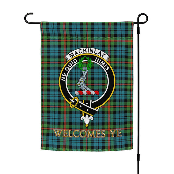 MacKinlay Ancient Clan Badge Tartan Garden Flag