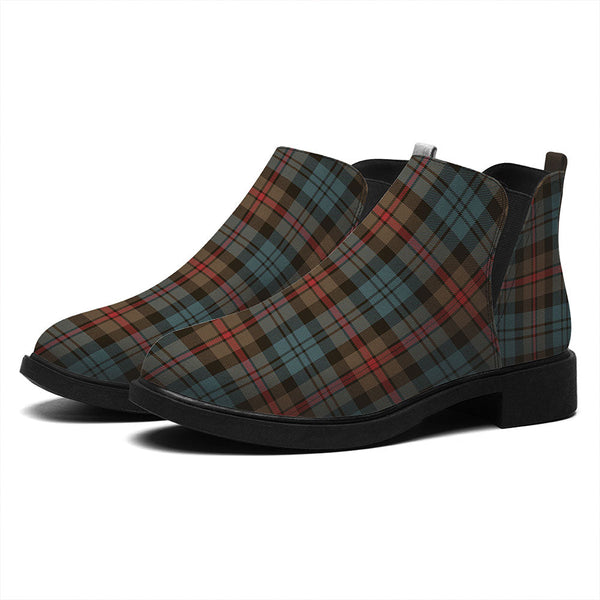 MacKinlay Weathered Tartan Flat Ankle Boots