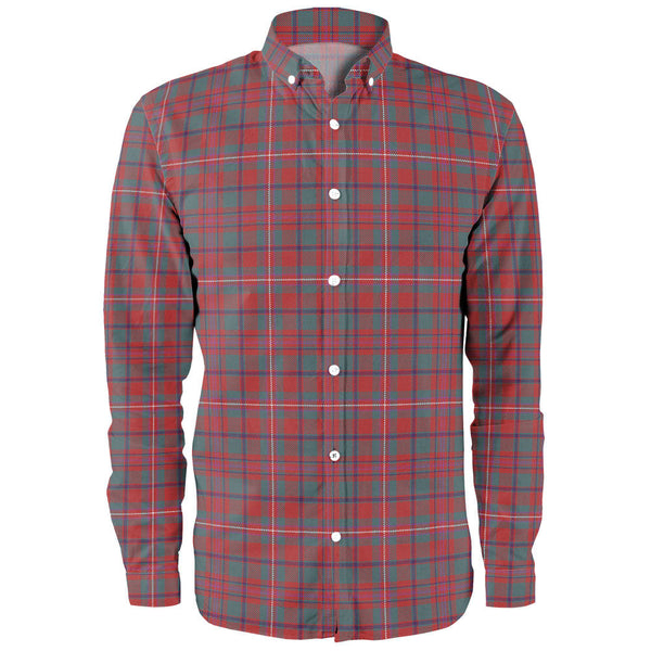 MacKinnon Weathered Clan Badge Tartan Long Sleeve Shirt