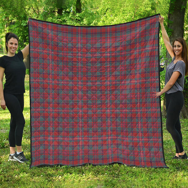 MacKinnon Weathered Clan Badge Tartan Premium Quilt