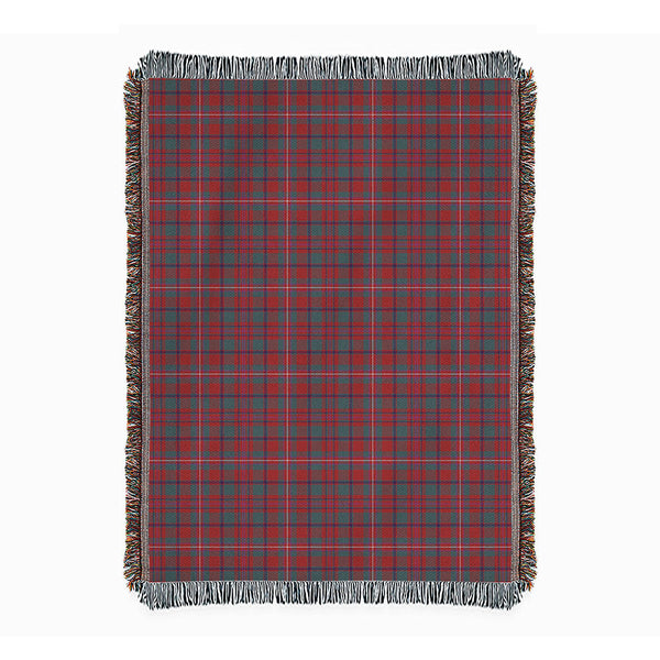 MacKinnon Weathered Clan Badge Tartan Woven Blanket