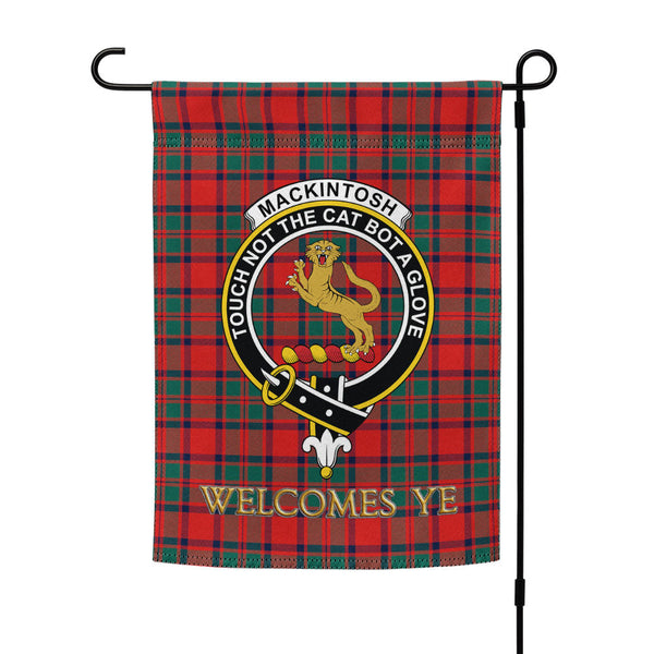 MacKintosh Modern Clan Badge Tartan Garden Flag