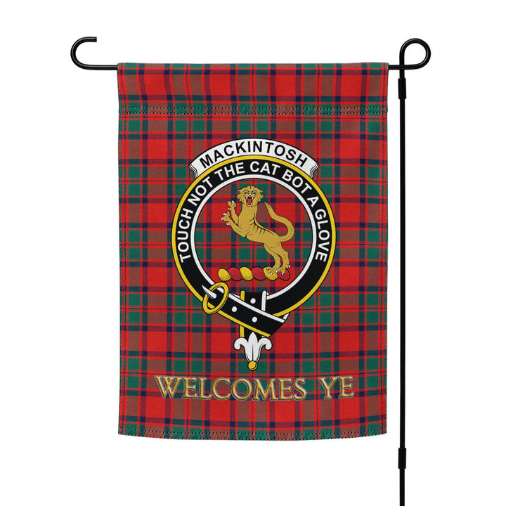 MacKintosh Modern Clan Badge Tartan Garden Flag
