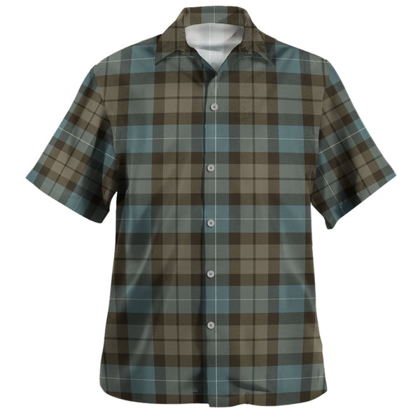 MacKirdy Weathered Clan Badge Tartan Hawaiian Shirt