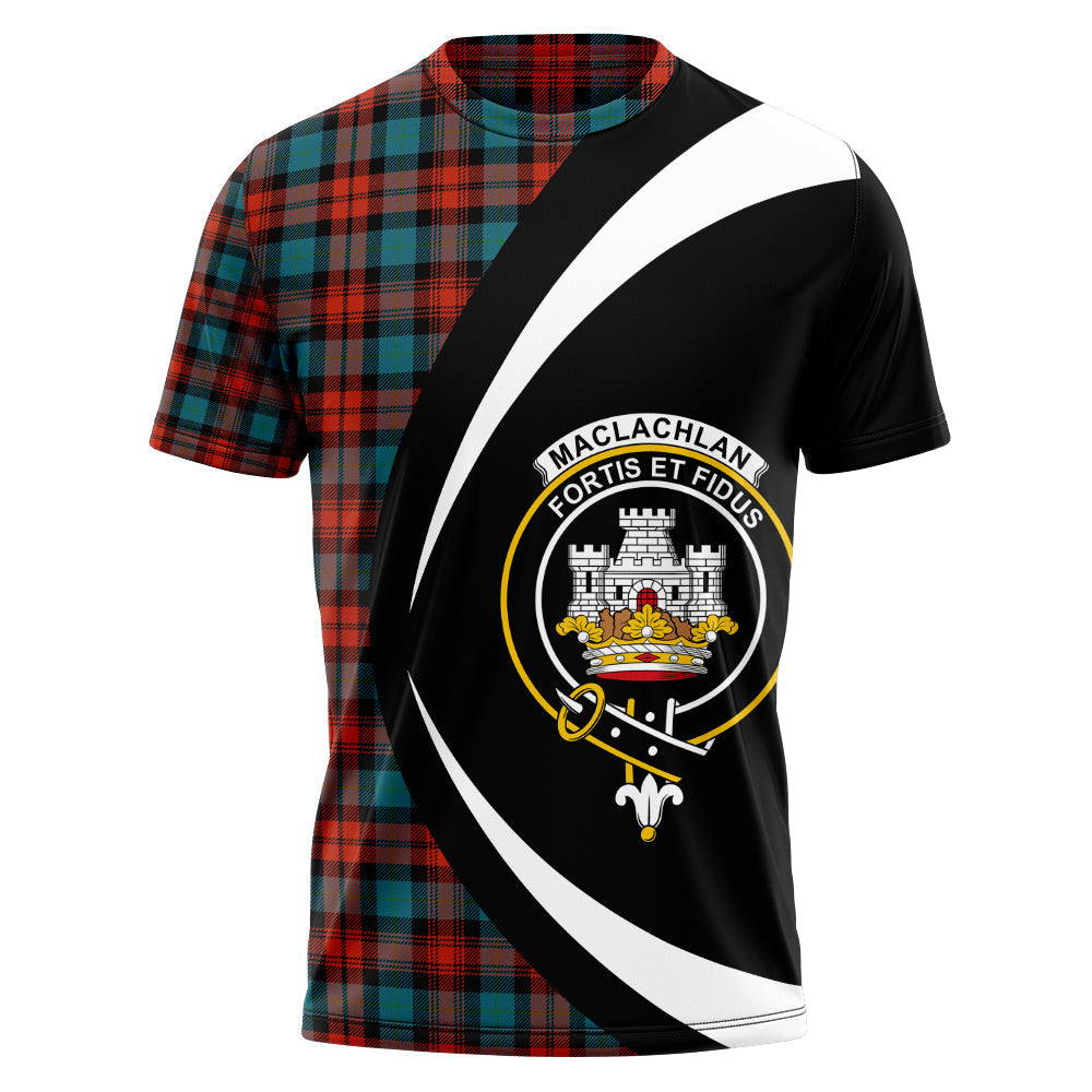MacLachlan Ancient Clan Badge Tartan T-Shirt Circle Style Personalized