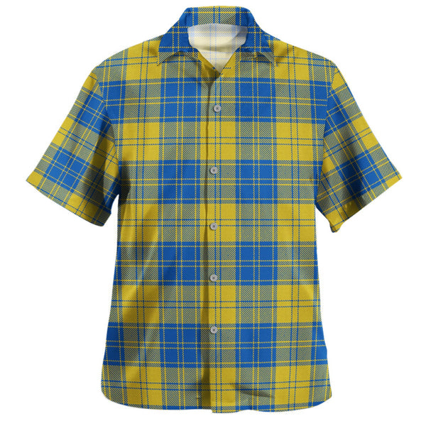 MacLachlan Chief-s Dress- Blue Modern Tartan Hawaiian Shirt