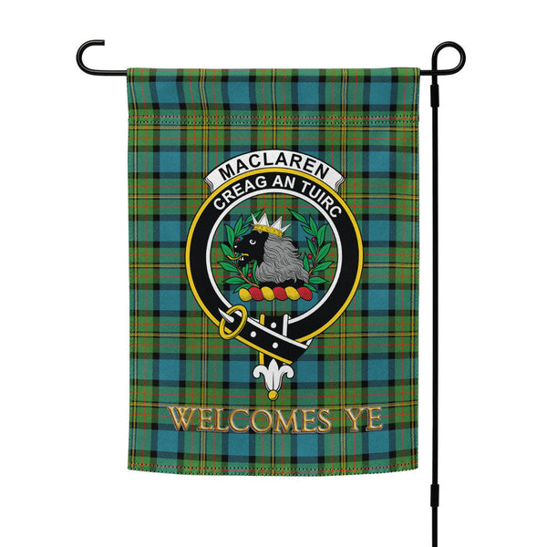 MacLaren Ancient Clan Badge Tartan Garden Flag