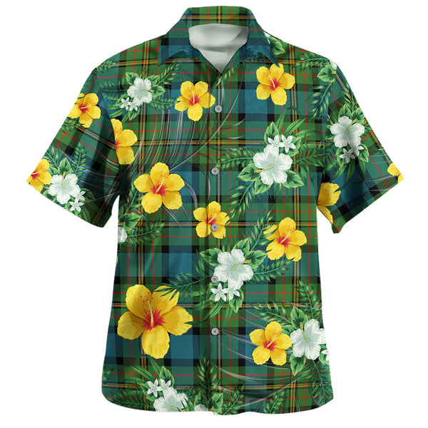 MacLaren Ancient Clan Badge Tartan Hawaiian Shirt Summer Vibes Style