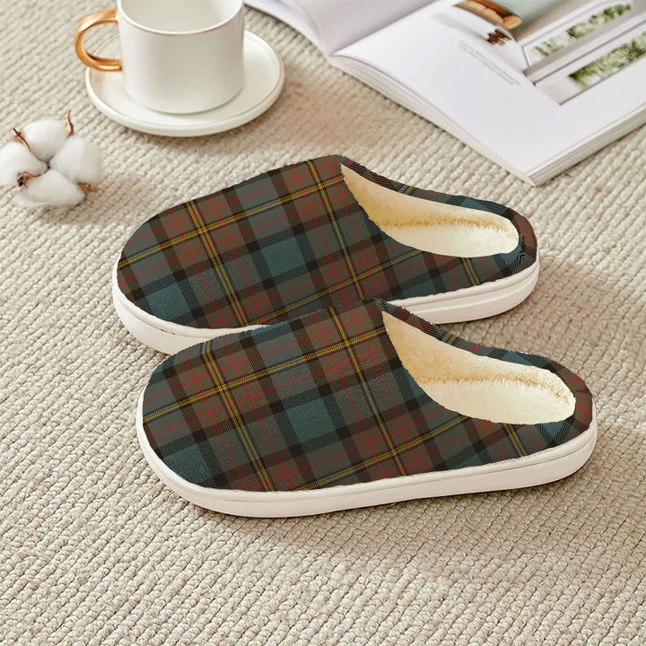 MacLaren Weathered Clan Badge Tartan Plush Slipper