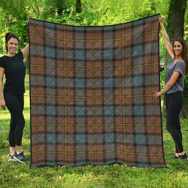 MacLaren Weathered Clan Badge Tartan Premium Quilt
