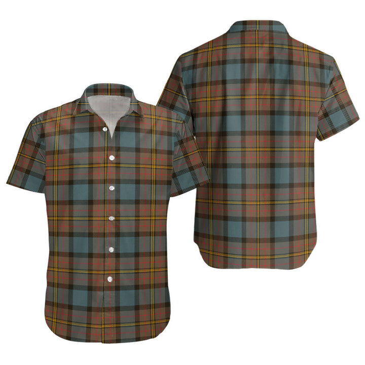 MacLaren Weathered Clan Badge Tartan Short Sleeve Shirt