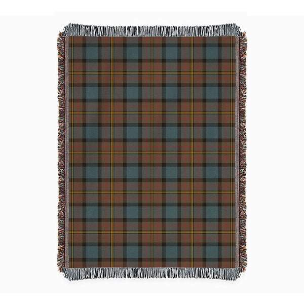 MacLaren Weathered Clan Badge Tartan Woven Blanket