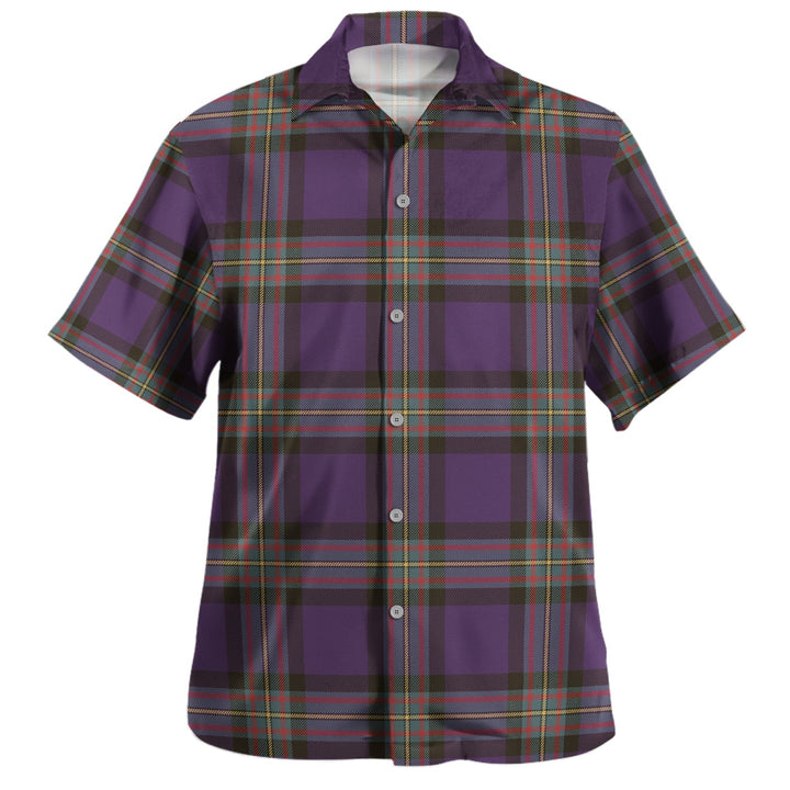 MacLaren of Broich Weathered Clan Badge Tartan Hawaiian Shirt