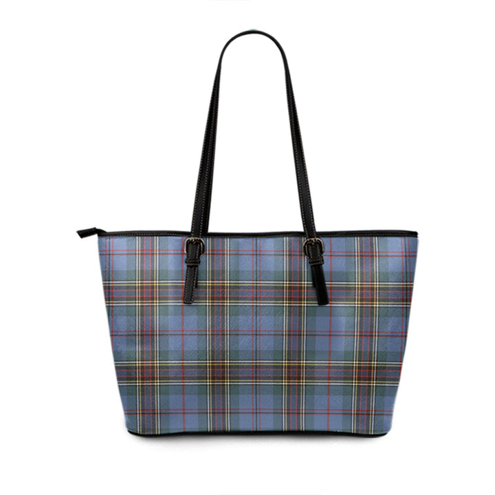 MacLean 2 Weathered Tartan Leather Tote Bag