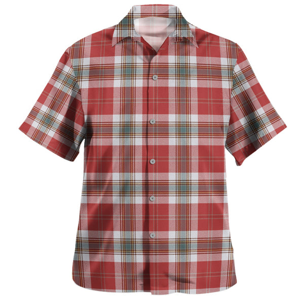MacLean of Duart Dress Red Weathered Tartan Hawaiian Shirt