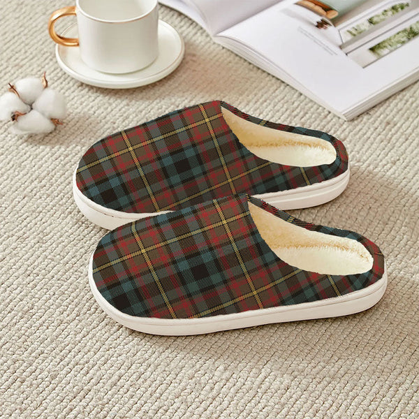 MacLeish Weathered Clan Badge Tartan Plush Slipper