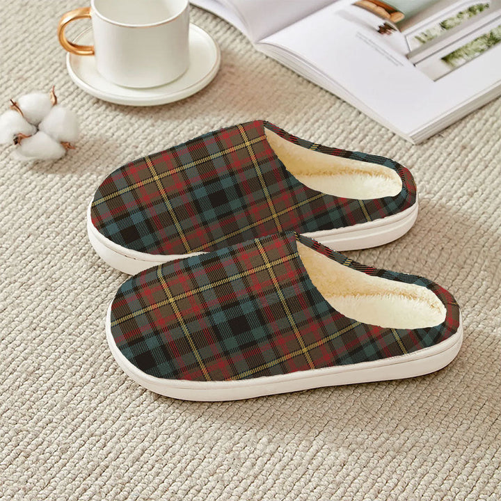 MacLeish Weathered Clan Badge Tartan Plush Slipper