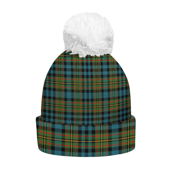 MacLellan Ancient Clan Badge Tartan Bobble Beanie Hat
