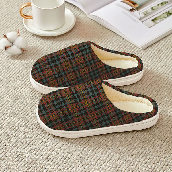 MacLellan Weathered Clan Badge Tartan Plush Slipper