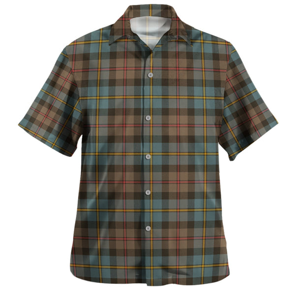 MacLeod of Skeabost Weathered Clan Badge Tartan Hawaiian Shirt