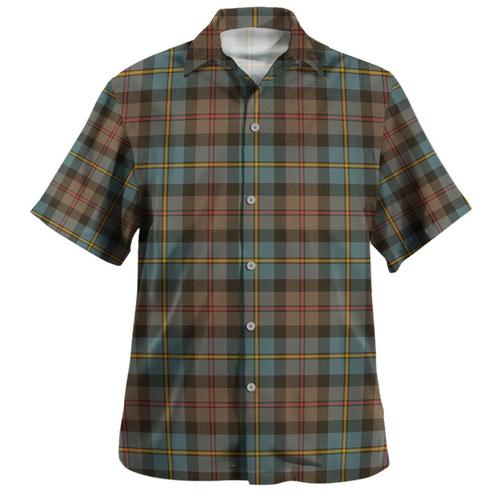 MacLeod of Skeabost Weathered Clan Badge Tartan Hawaiian Shirt