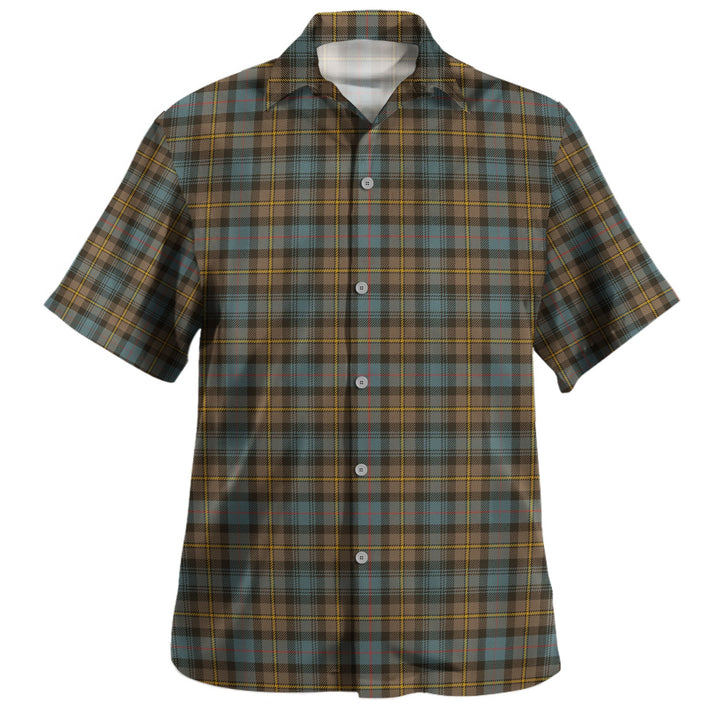 MacLeod of Skye Weathered Clan Badge Tartan Hawaiian Shirt