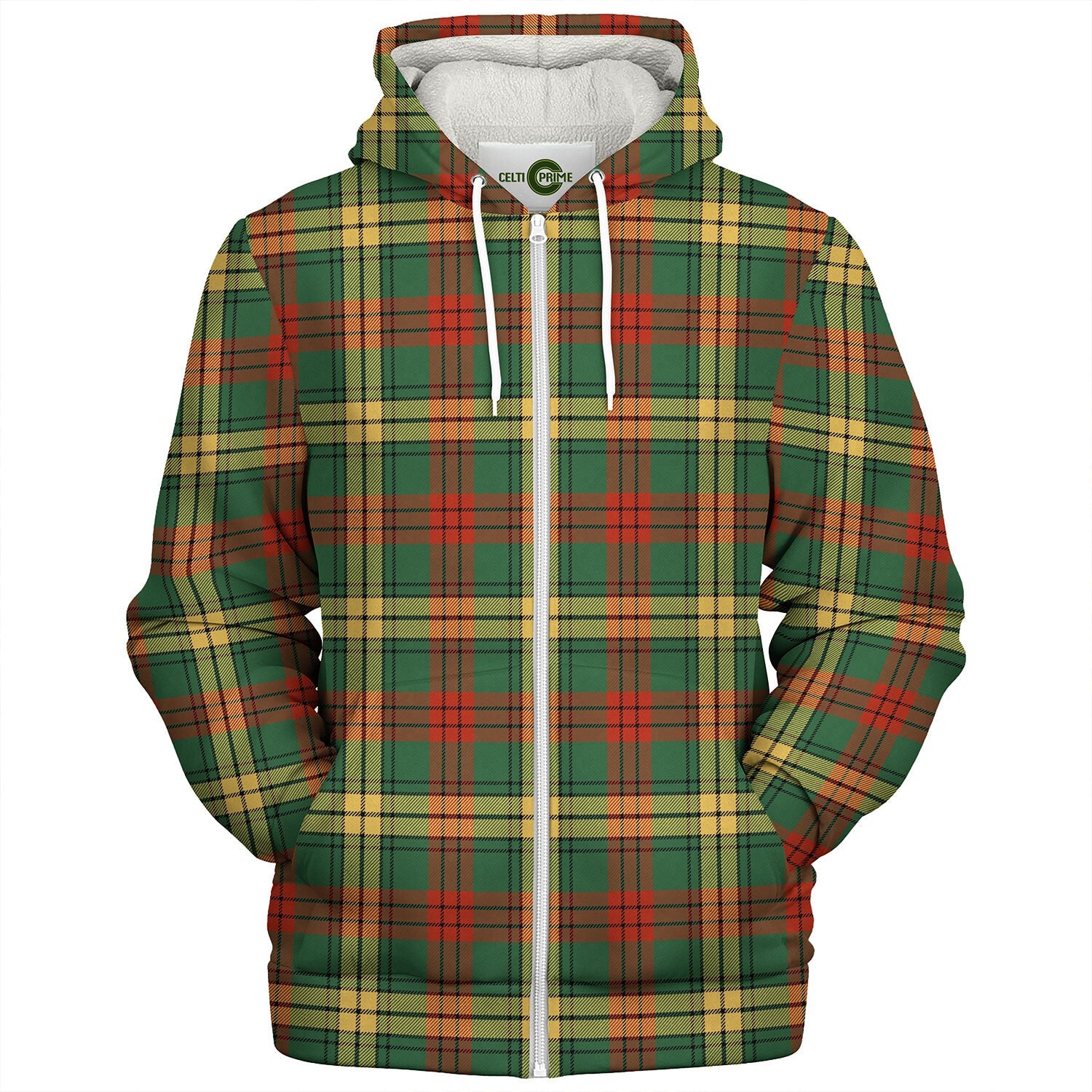 MacKintosh Ancient Tartan Crest Zipper Hoodie - Half Of Me Style main image 1
