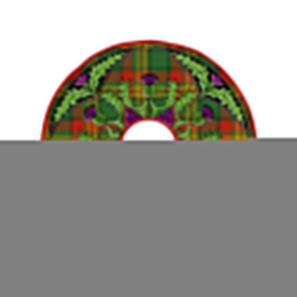 MacMillan Ancient Clan Badge Tartan Christmas Tree Skirt Scottish Thistle Design