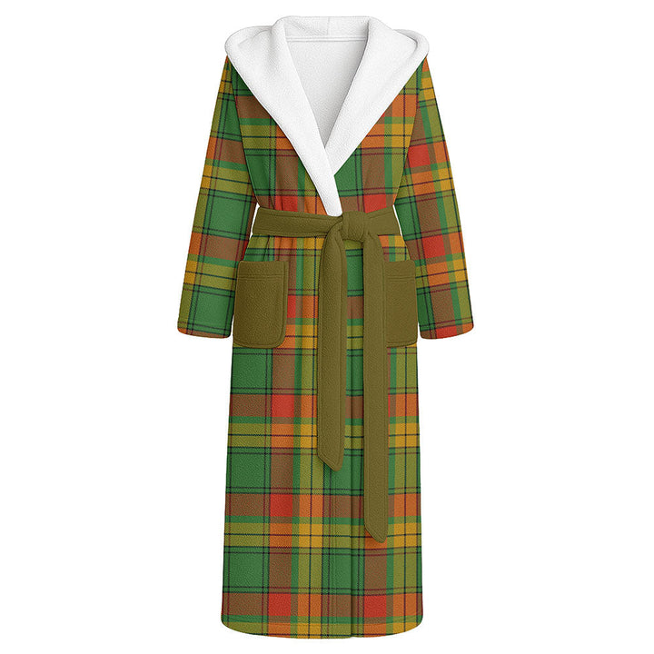 MacMillan Ancient Clan Badge Tartan Flannel Hooded Bathrobe