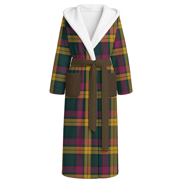 MacMillan Modern Clan Badge Tartan Flannel Hooded Bathrobe