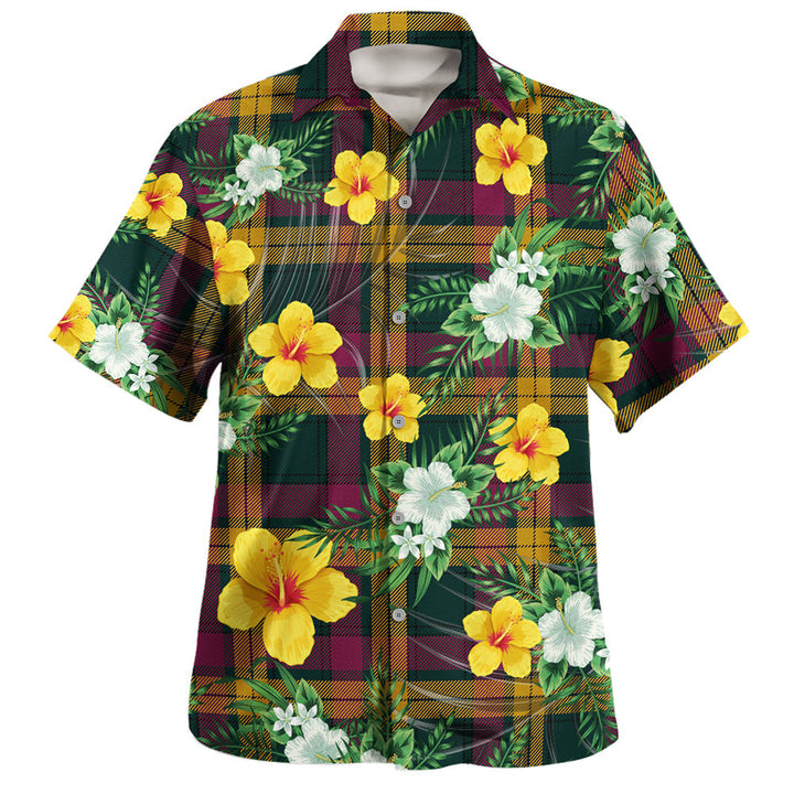 MacMillan Modern Clan Badge Tartan Hawaiian Shirt Summer Vibes Style
