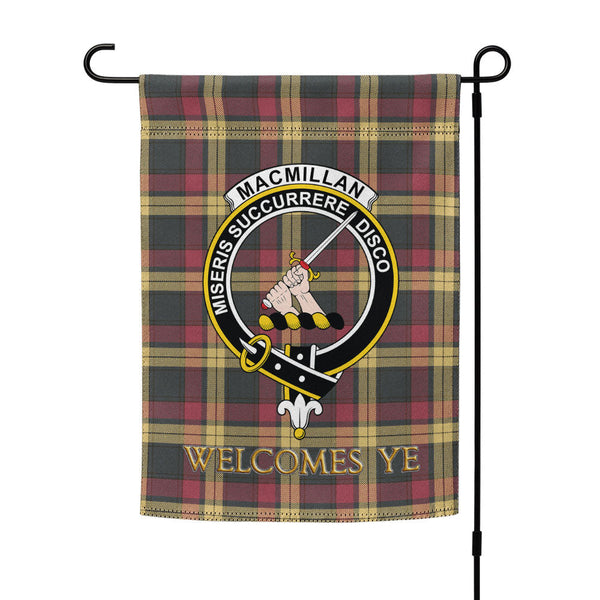 MacMillan Weathered Clan Badge Tartan Garden Flag