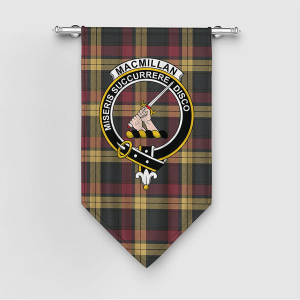 MacMillan Weathered Clan Badge Tartan Gonfalon