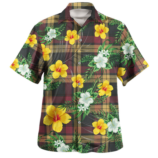 MacMillan Weathered Clan Badge Tartan Hawaiian Shirt Summer Vibes Style