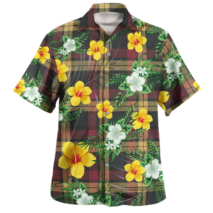 MacMillan Weathered Clan Badge Tartan Hawaiian Shirt Summer Vibes Style