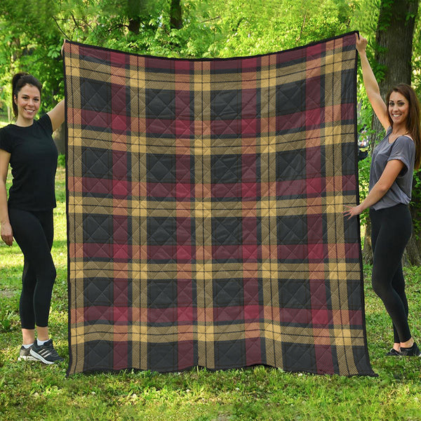 MacMillan Weathered Clan Badge Tartan Premium Quilt