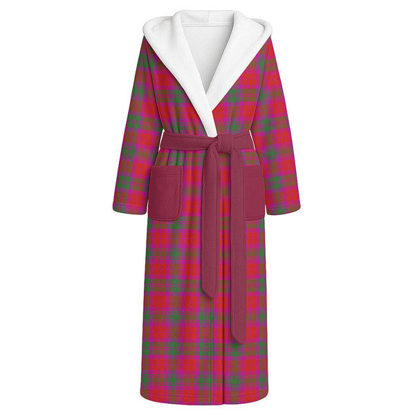 MacNab Modern Clan Badge Tartan Flannel Hooded Bathrobe