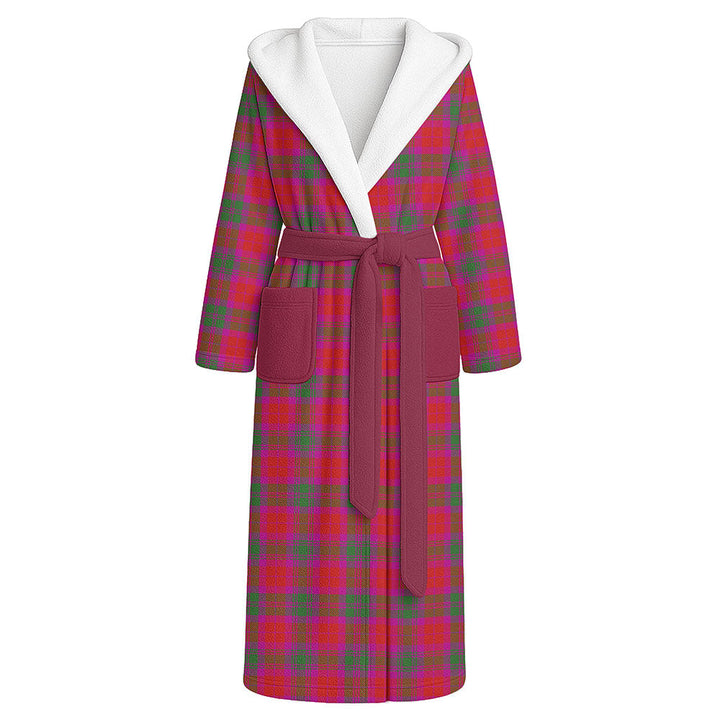MacNab Modern Clan Badge Tartan Flannel Hooded Bathrobe