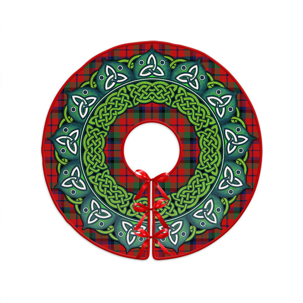 MacNaughton Modern Clan Badge Tartan Christmas Tree Skirt Heritage Holiday Decor