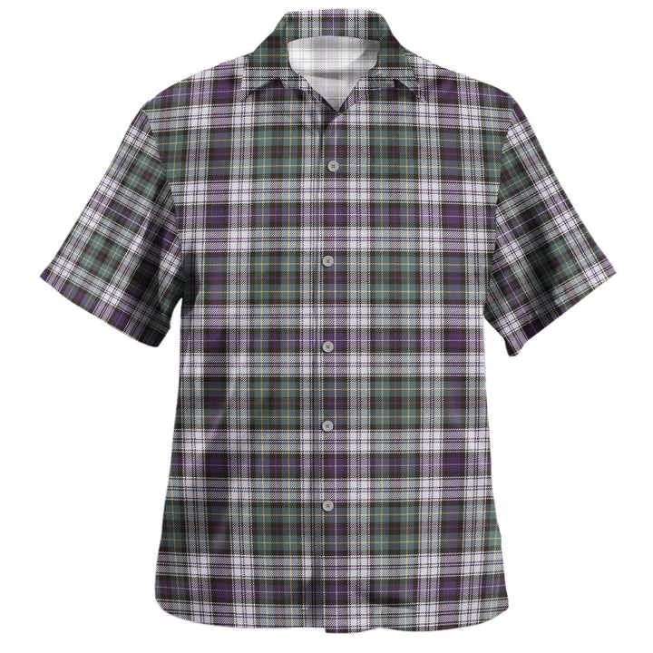 MacNeil of Barra (MacNeil MacNeill) Paton Dress Weathered Clan Badge Tartan Hawaiian Shirt